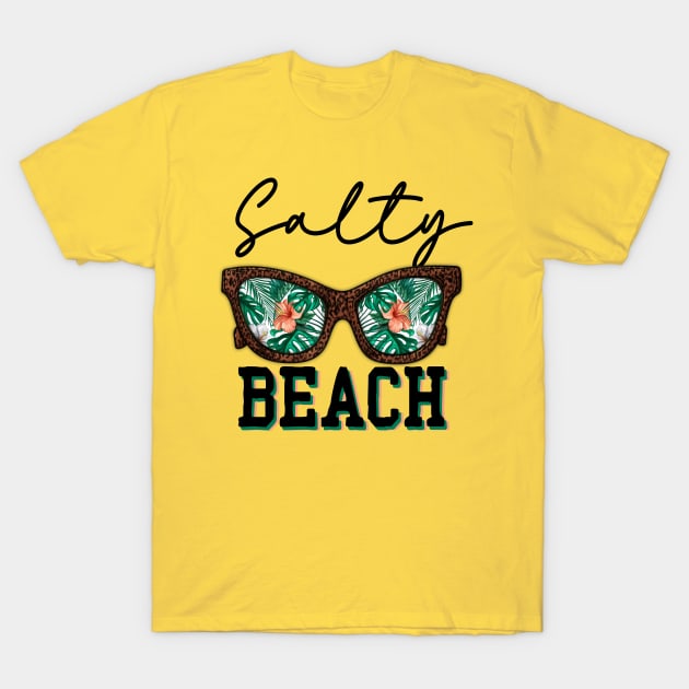 Salty Beach Funny Summer T-Shirt by O2Graphic